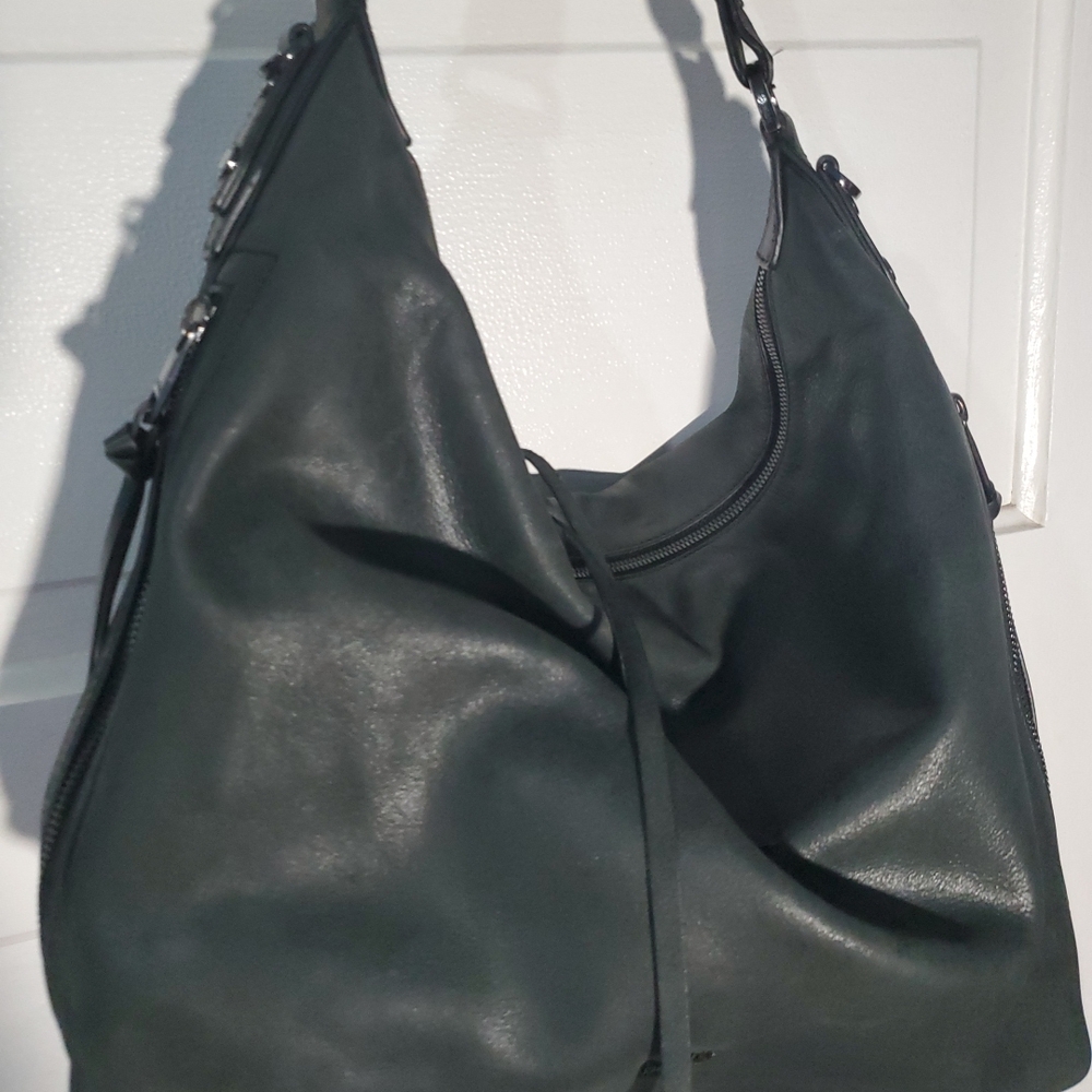 Botkier Dark Leather Hobo Bag